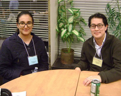 mentee Shaghayegh Atashi and mentor Hirohisa Tanaka