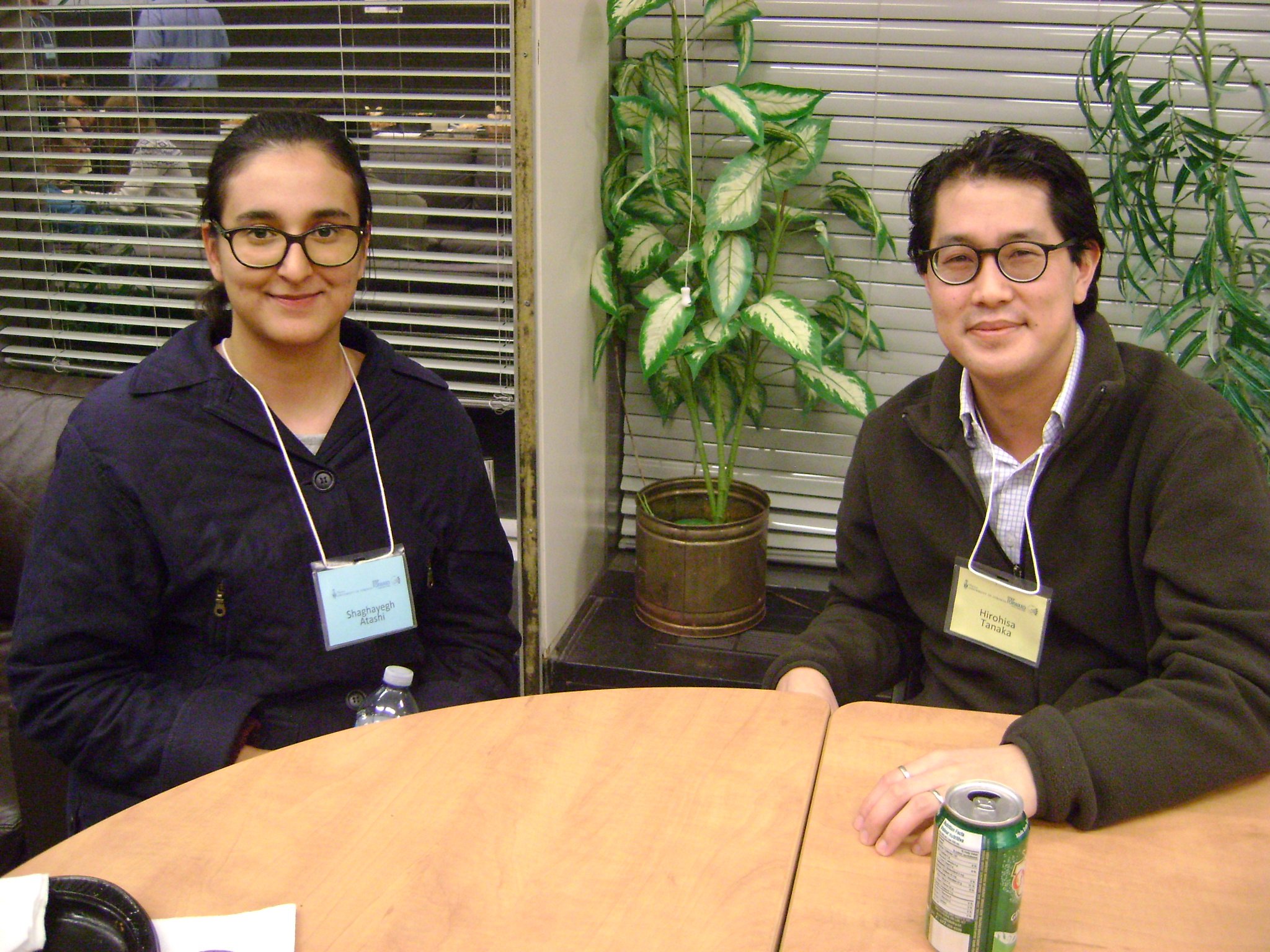 mentee Shaghayegh Atashi and mentor Hirohisa Tanaka