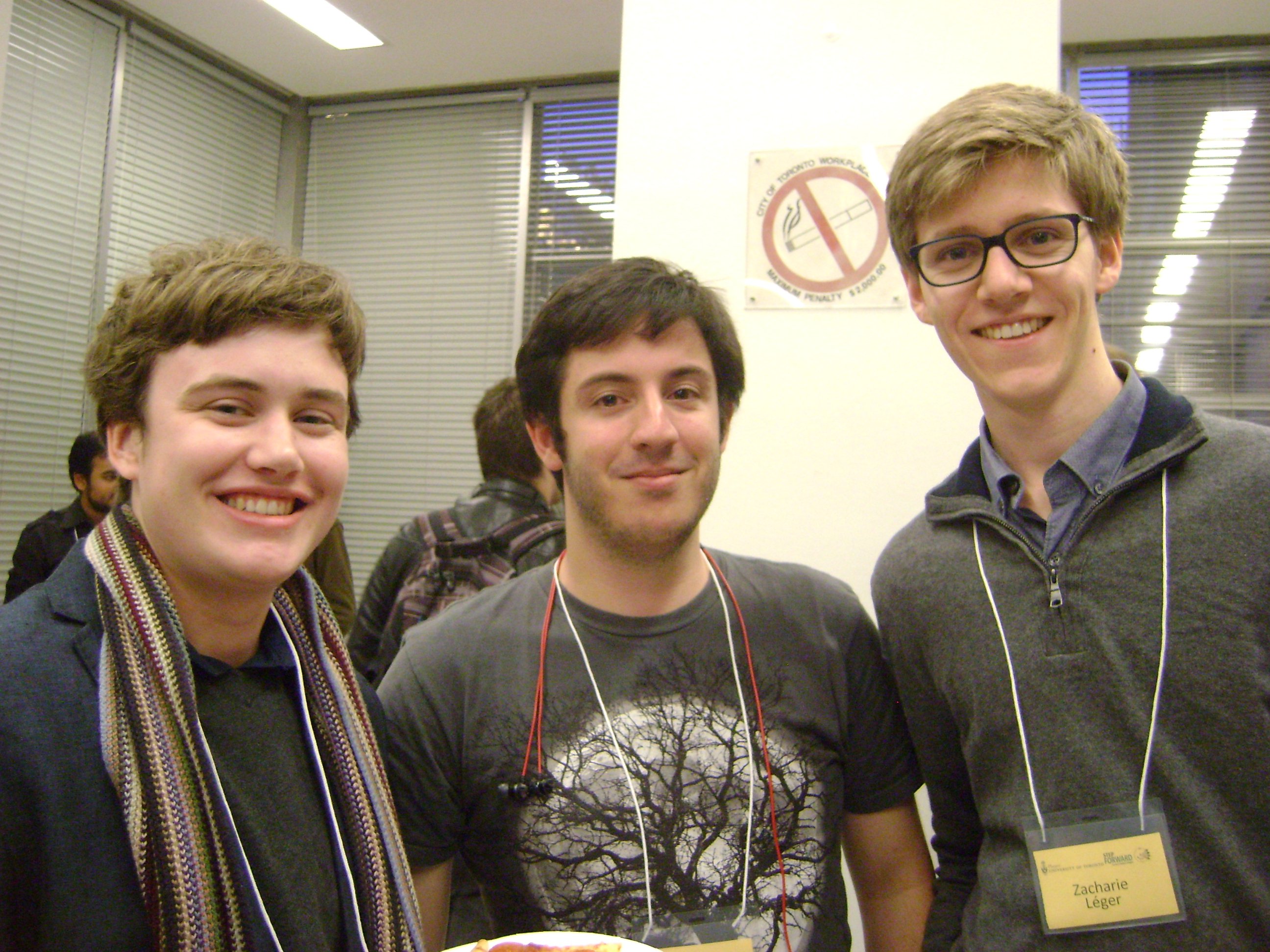 mentees Alex, Michael and Zacharie