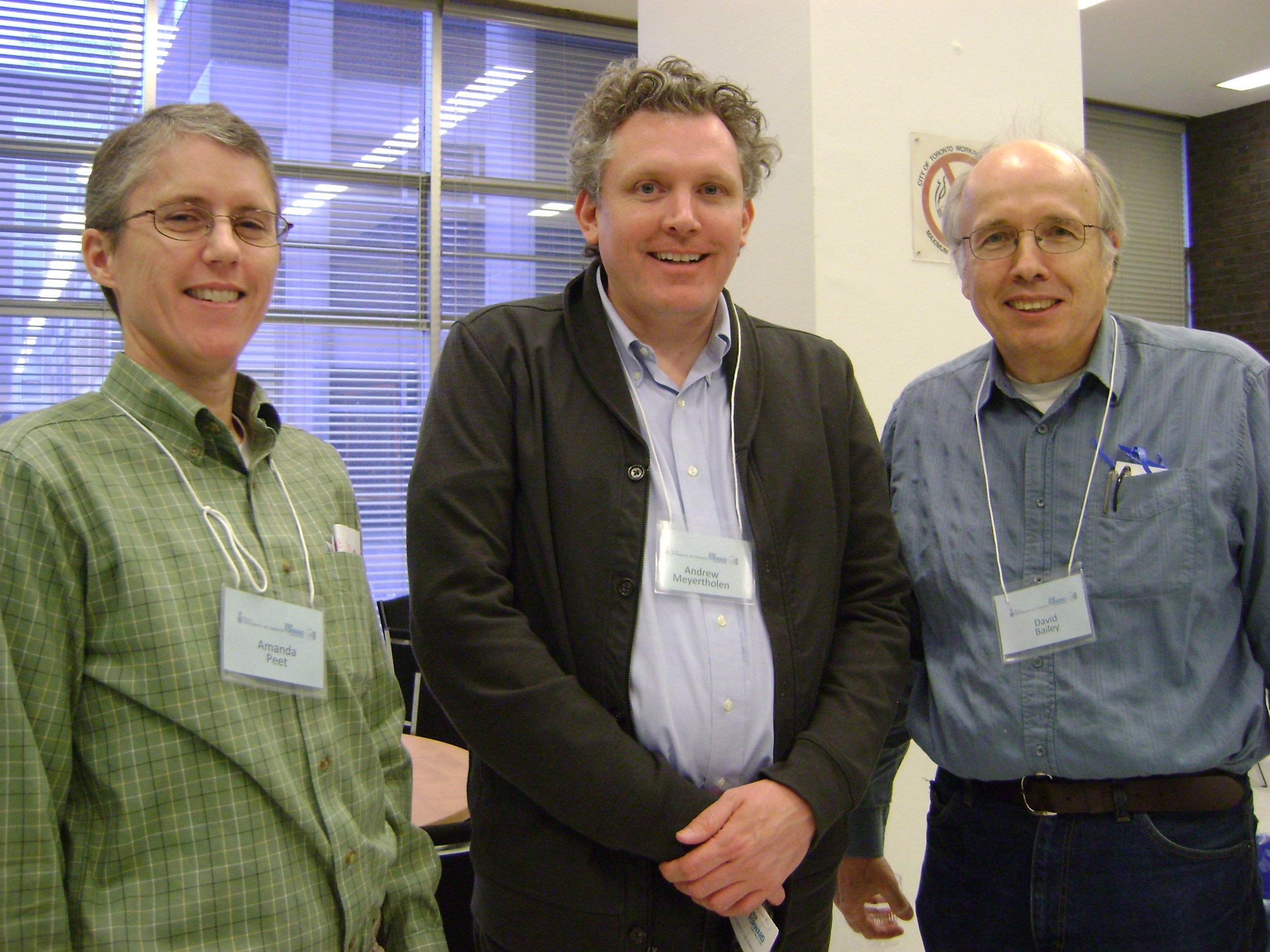 Mentors A.W. Peet, Andrew Meyertholen and David Bailey