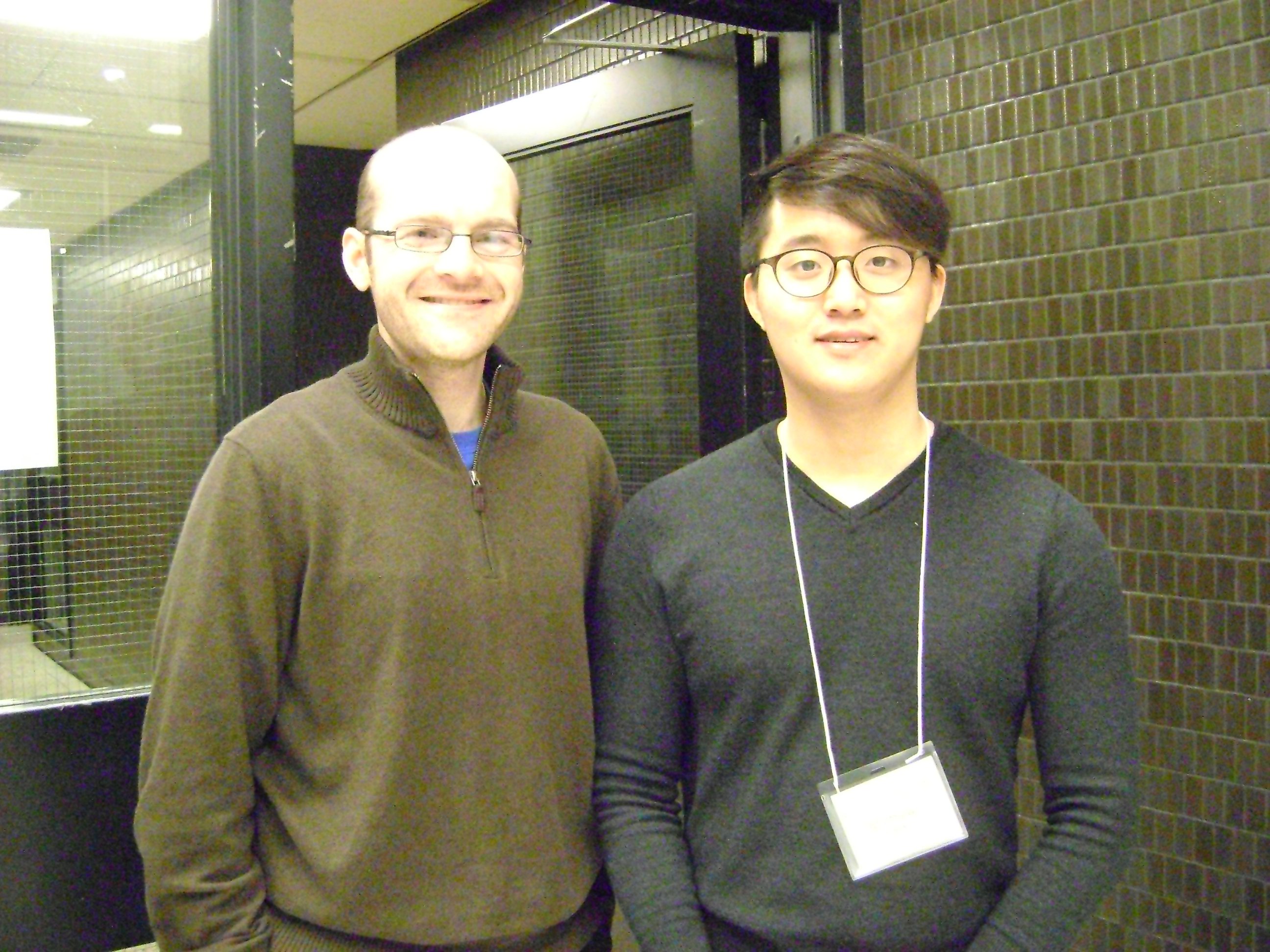 Mentor Matthew Badali and mentee Matthew Park