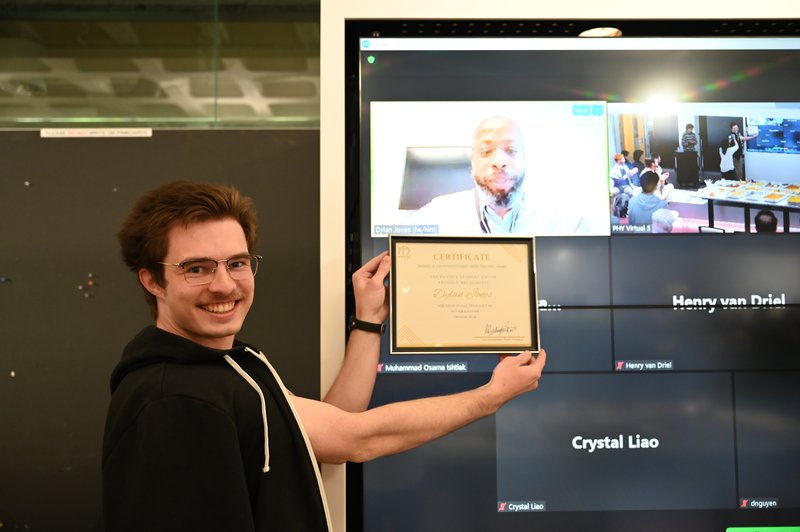 Professor Jones receiving the award, June 2024