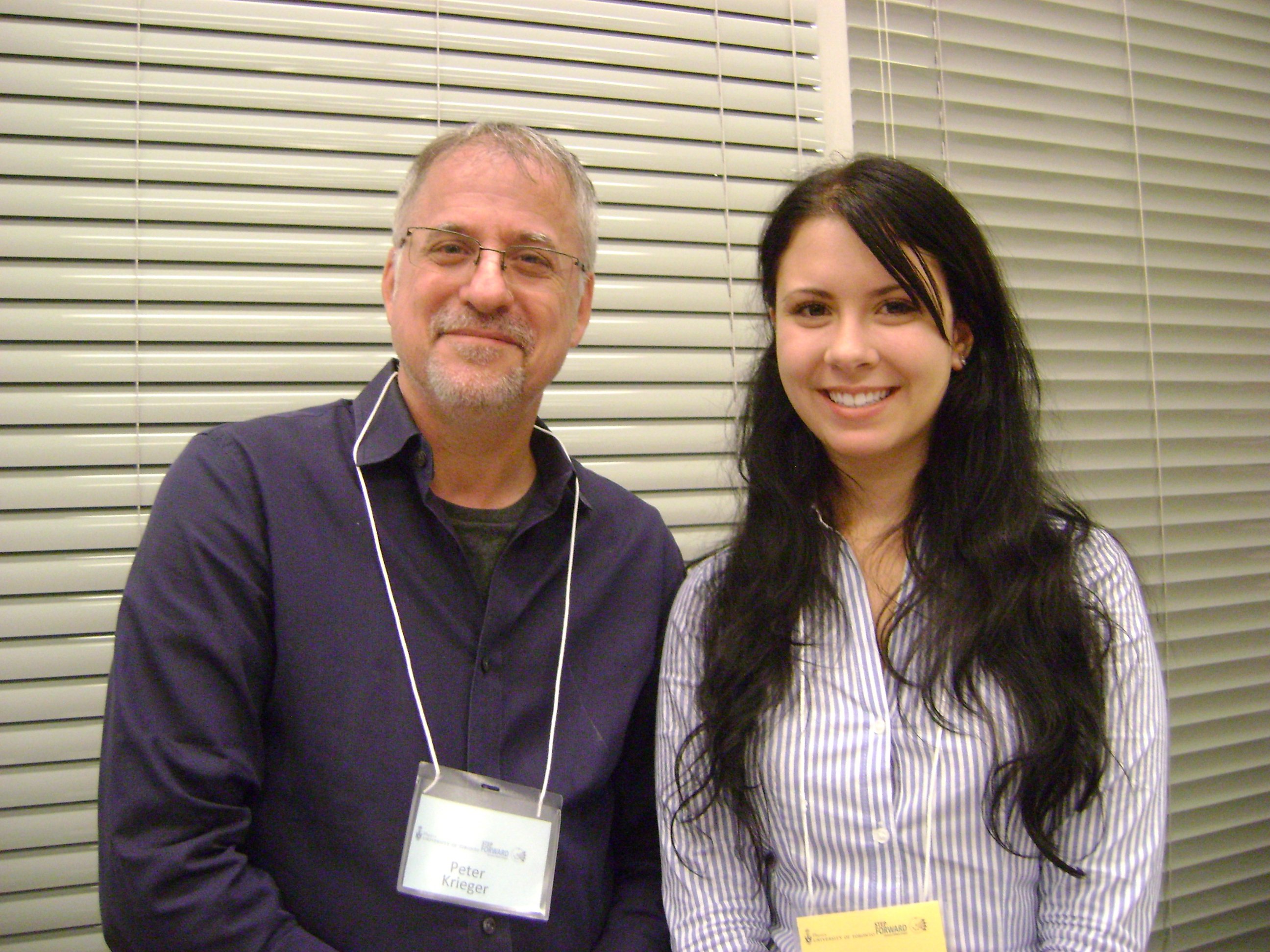 mentor Peter Krieger and mentee Bianca Ciungu