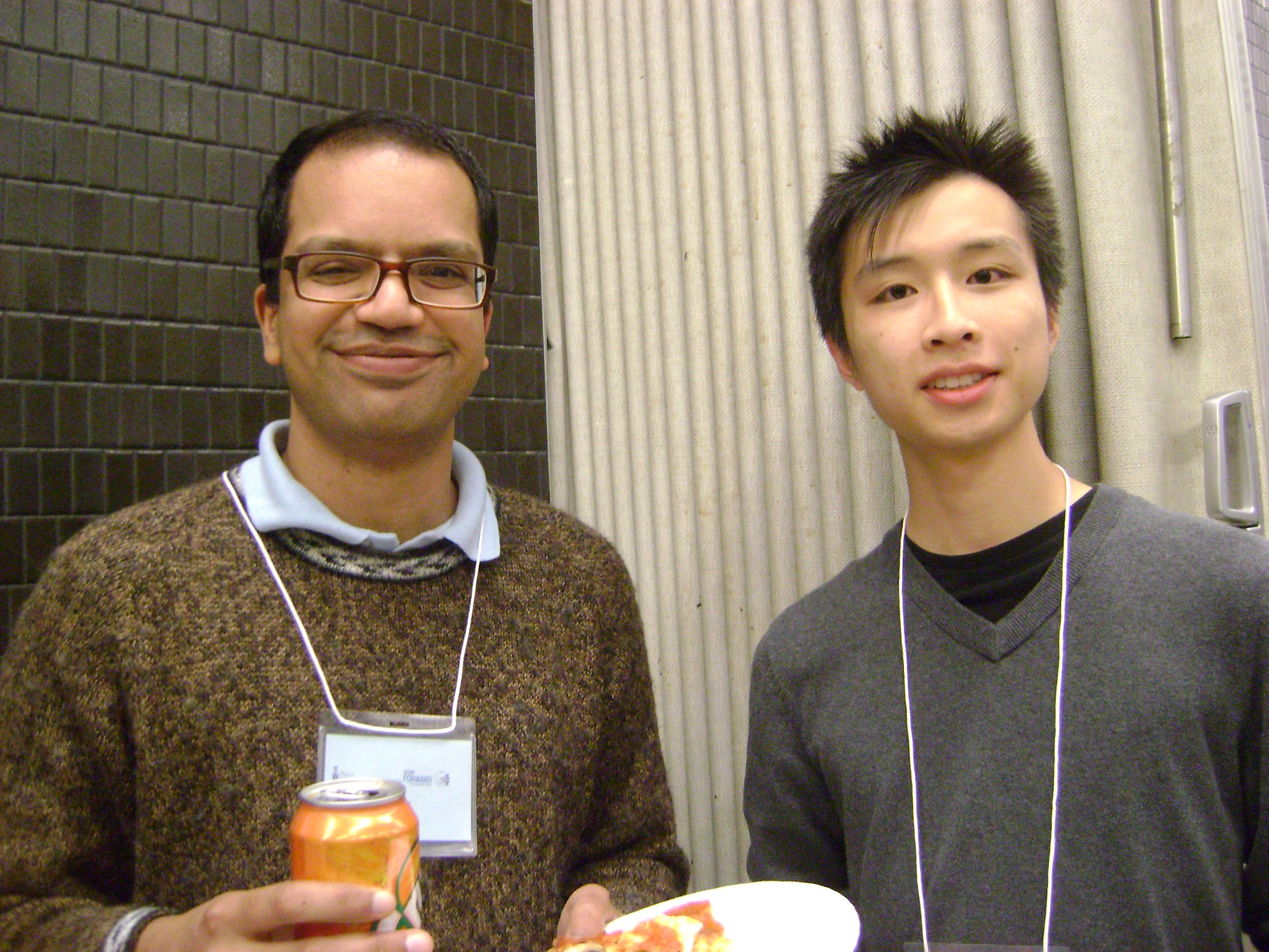 Mentor Amar Vutha and mentee Victor Chan