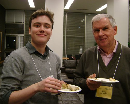 mentee Alex Cabaj and mentor Henry van Driel