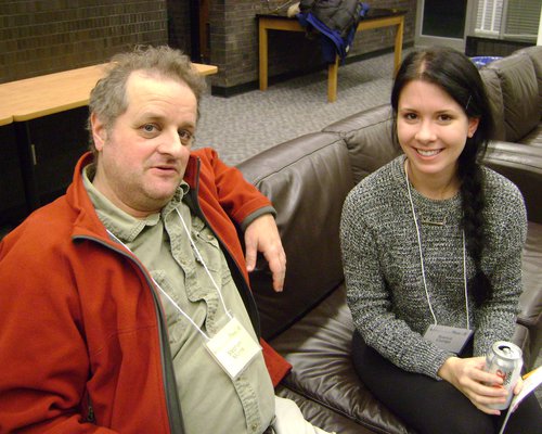 mentor Stephen Morris and mentee Bianca Ciungu