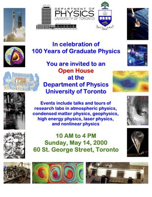 Open House: Celebrating 100 Years of Graduate Physics Invitation