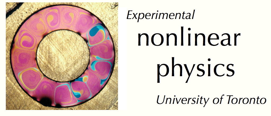 Experimental Nonlinear Physics at the University of Toronto