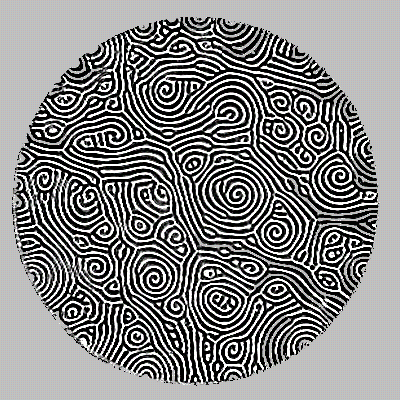 spiral defect chaos in knitting by mary de bruyn graph paper spiral