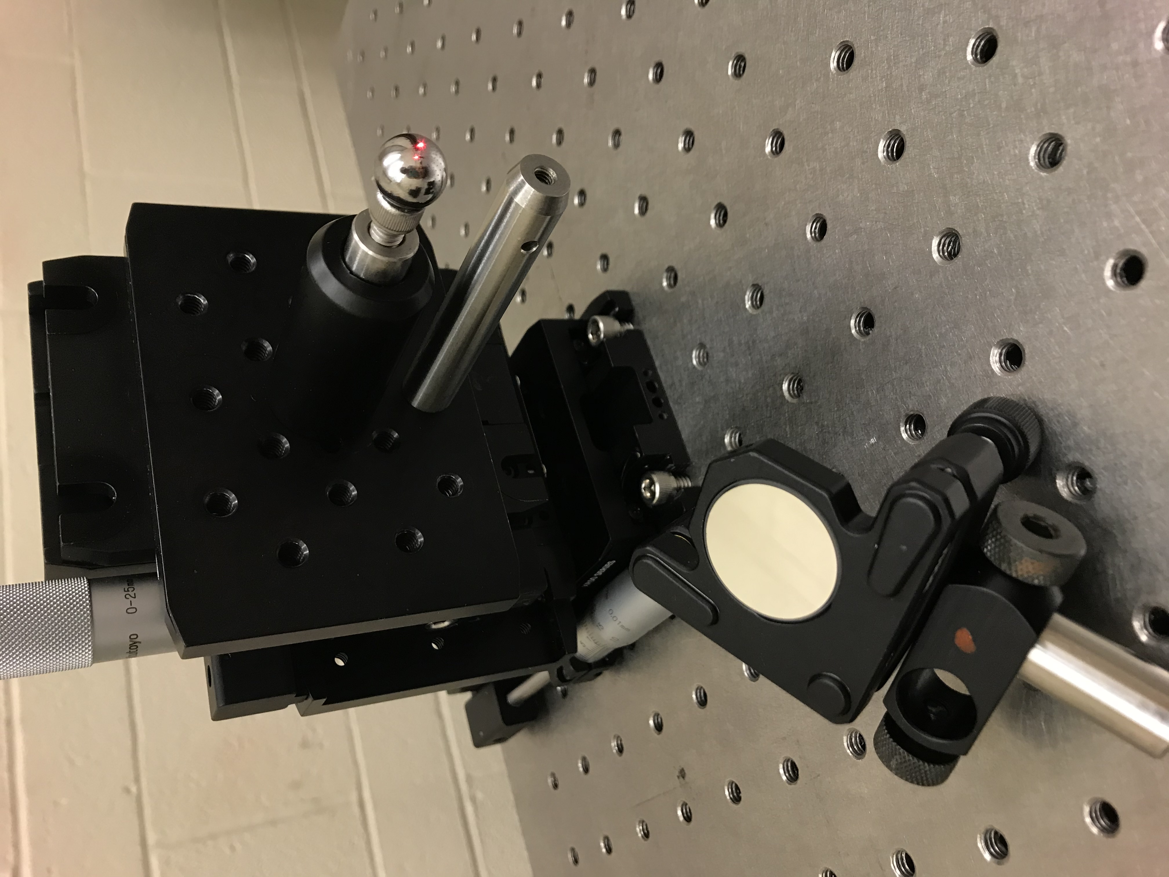 Ball and mirror setup