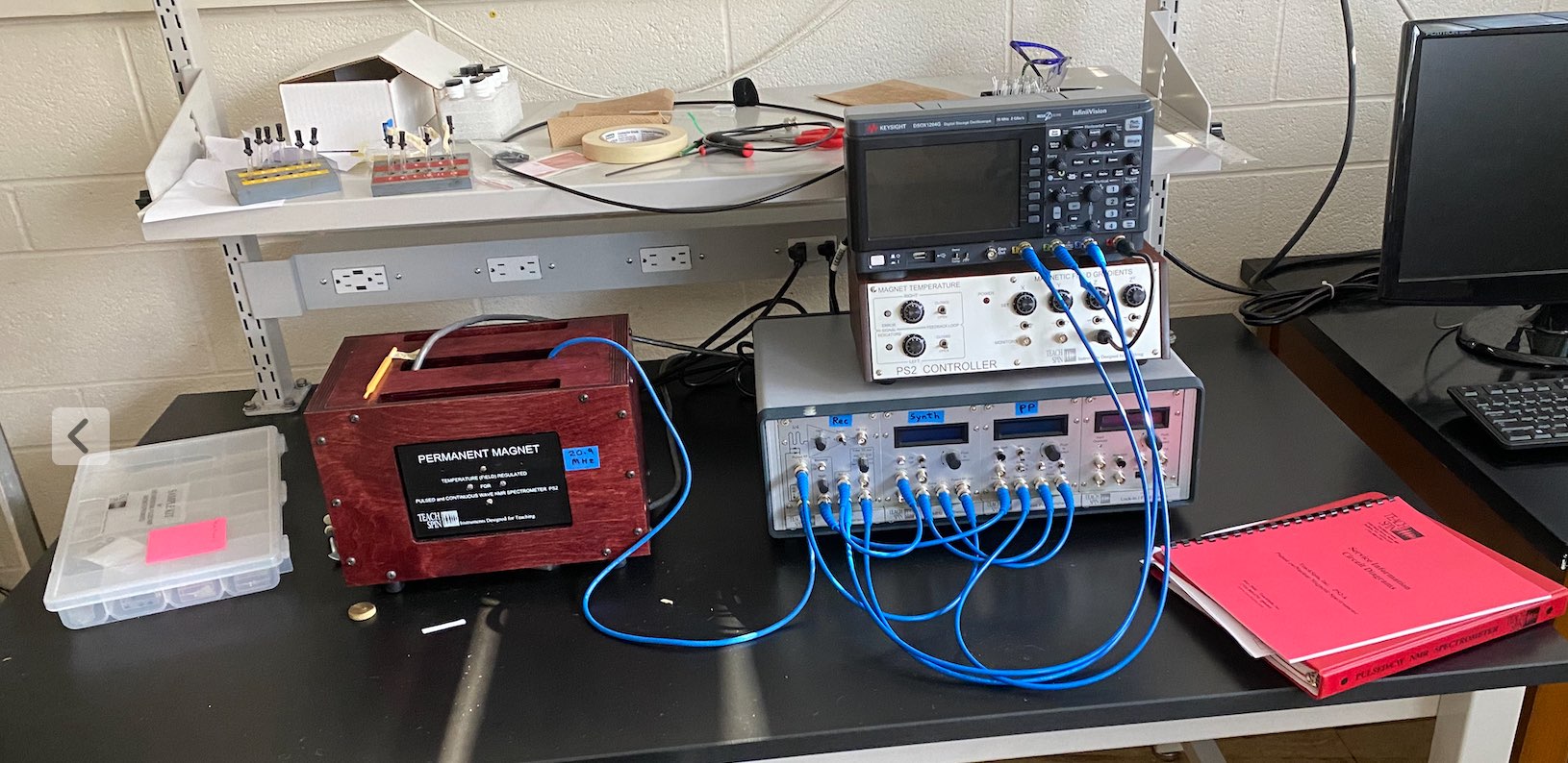 Photo of new NMR apparatus.