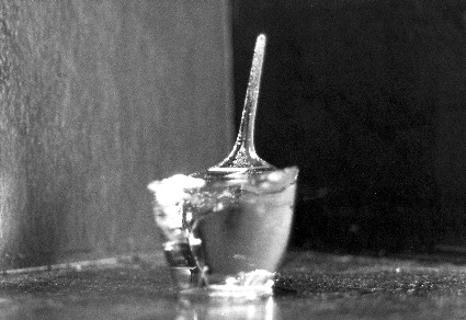 Why do some of my ice cubes have a little tiny spike on them?